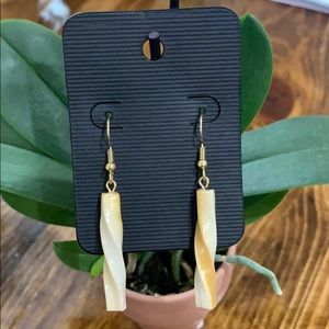 Olympus Column Drop Clay Earrings